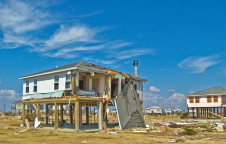 devastacion del huracan ike 2008