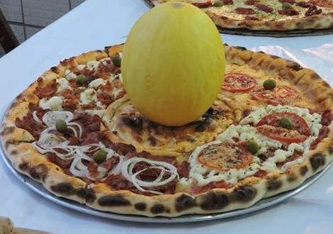 pizza con melon