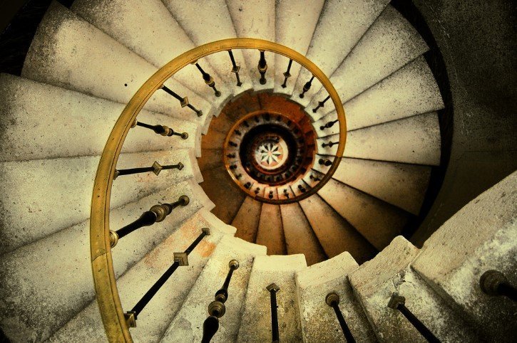 espiral escaleras