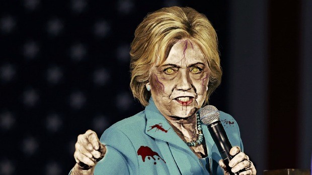 hillary clinton zombie