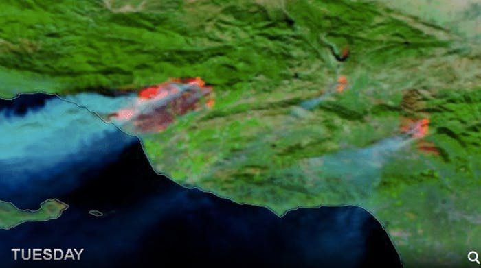 imagenes satelitales incendios california 2017 (2)