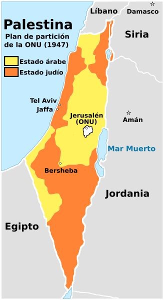 plan de particion para palestina onu 1947