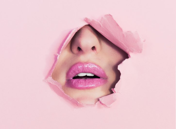 boca rosa pintura