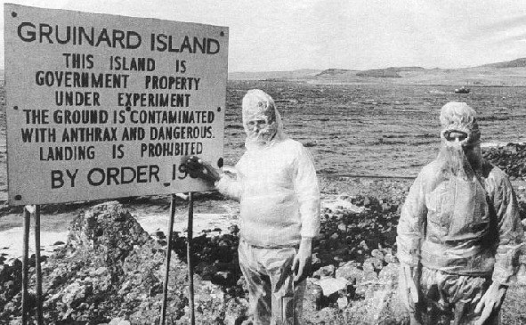 cartel en la isla de Gruinard