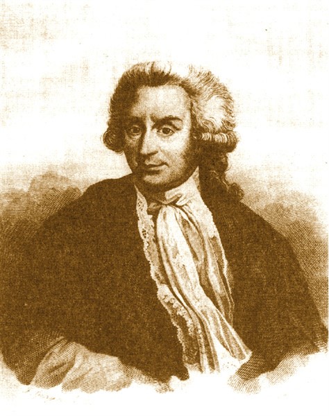 retrato de Luigi Galvani grabado