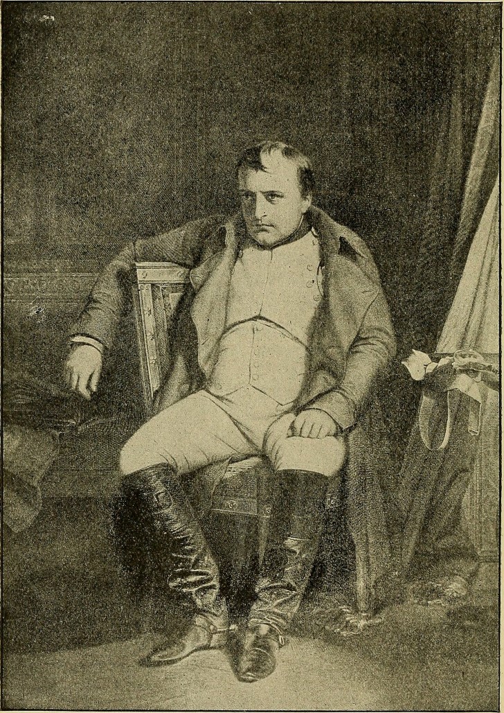 Napoleon sentado en la silla