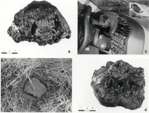 Fragmentos meteorito madrid