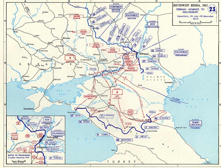 Ofensiva alemana al sur de rusia noviembre 1942
