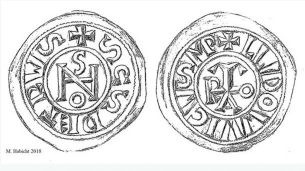 Monedas de luis ii y iohannes anglicus