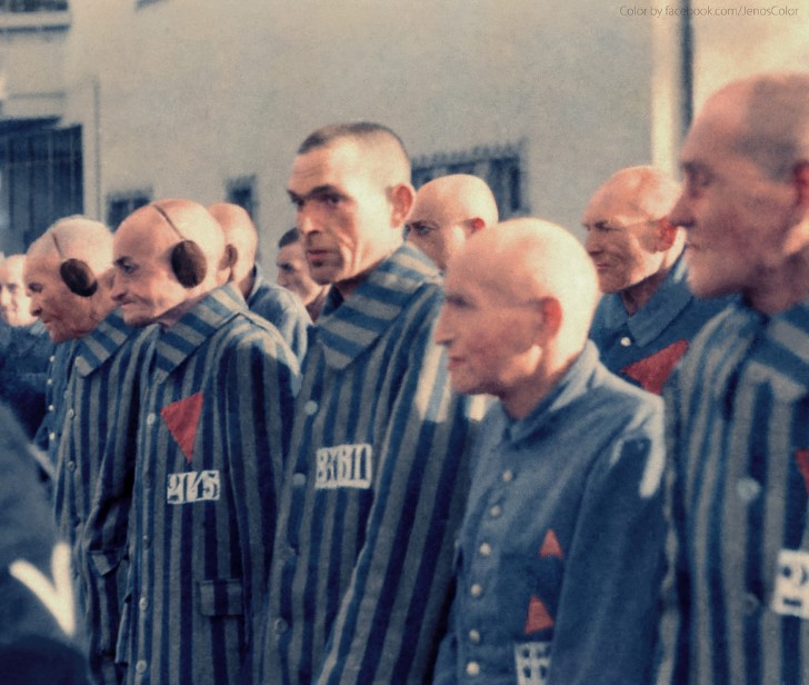 Prisioneros campo de concentracion sachsenhausen alemania 1938