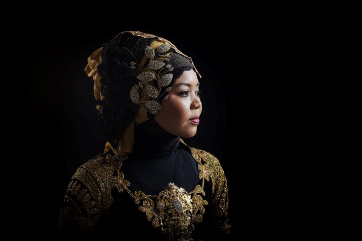Mujer bella de indonesia