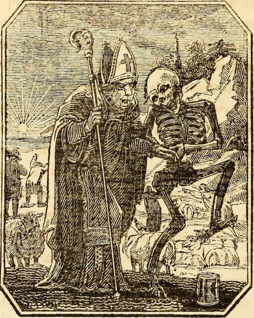 la muerte y un cardenal