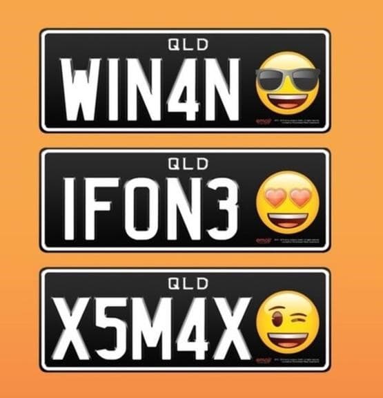 placas con emojis australia