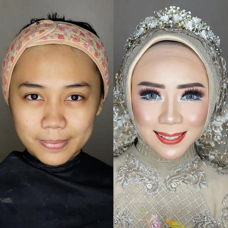 novias indonesia antes despues maquillaje (3)
