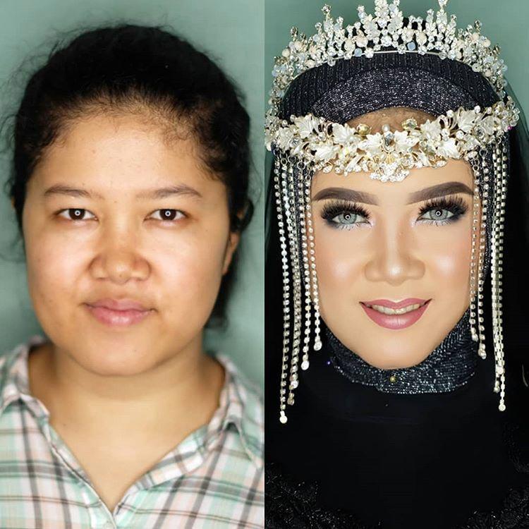 novias indonesia antes despues maquillaje (5)