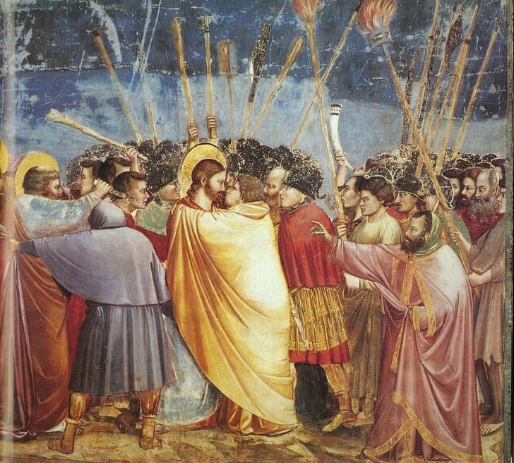 el beso de judas a jesus Giotto di Bondone