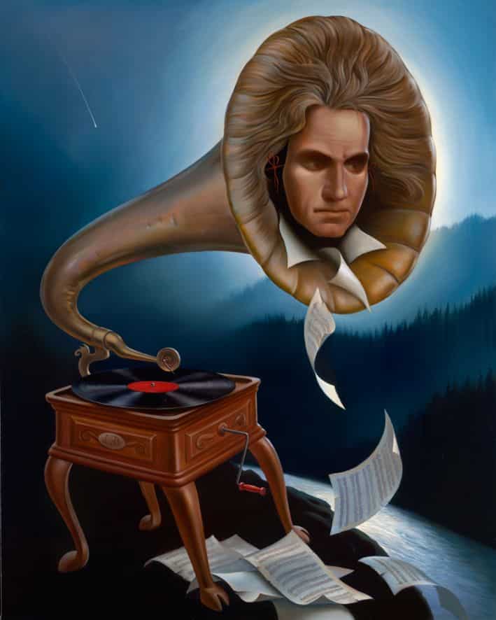 el espiritu de de Beethoven Vladimir Kush