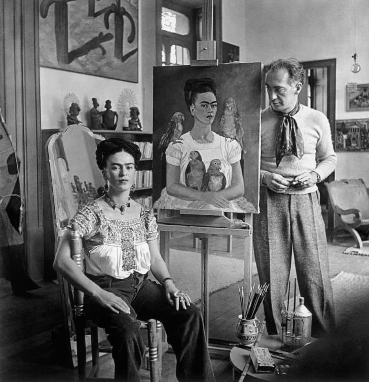 Frida Kahlo y Nick Muray Coyoacan 1941