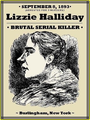 asesina serial Lizzie Halliday cartel