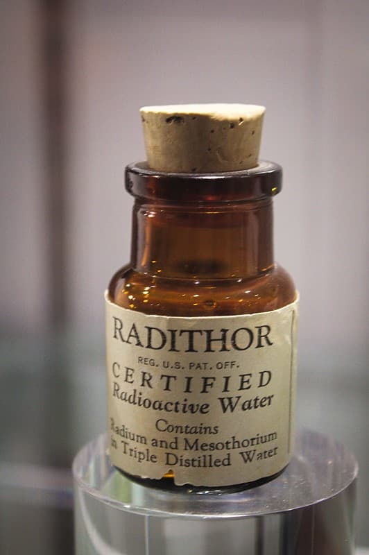 Radithor agua radiactiva certificada