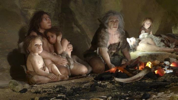 neandertales en las cavernas