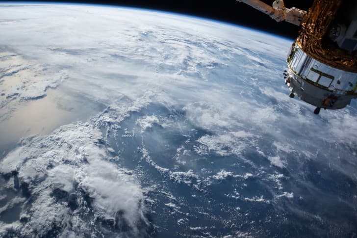 tierra vista desde la estacion espacial internacional