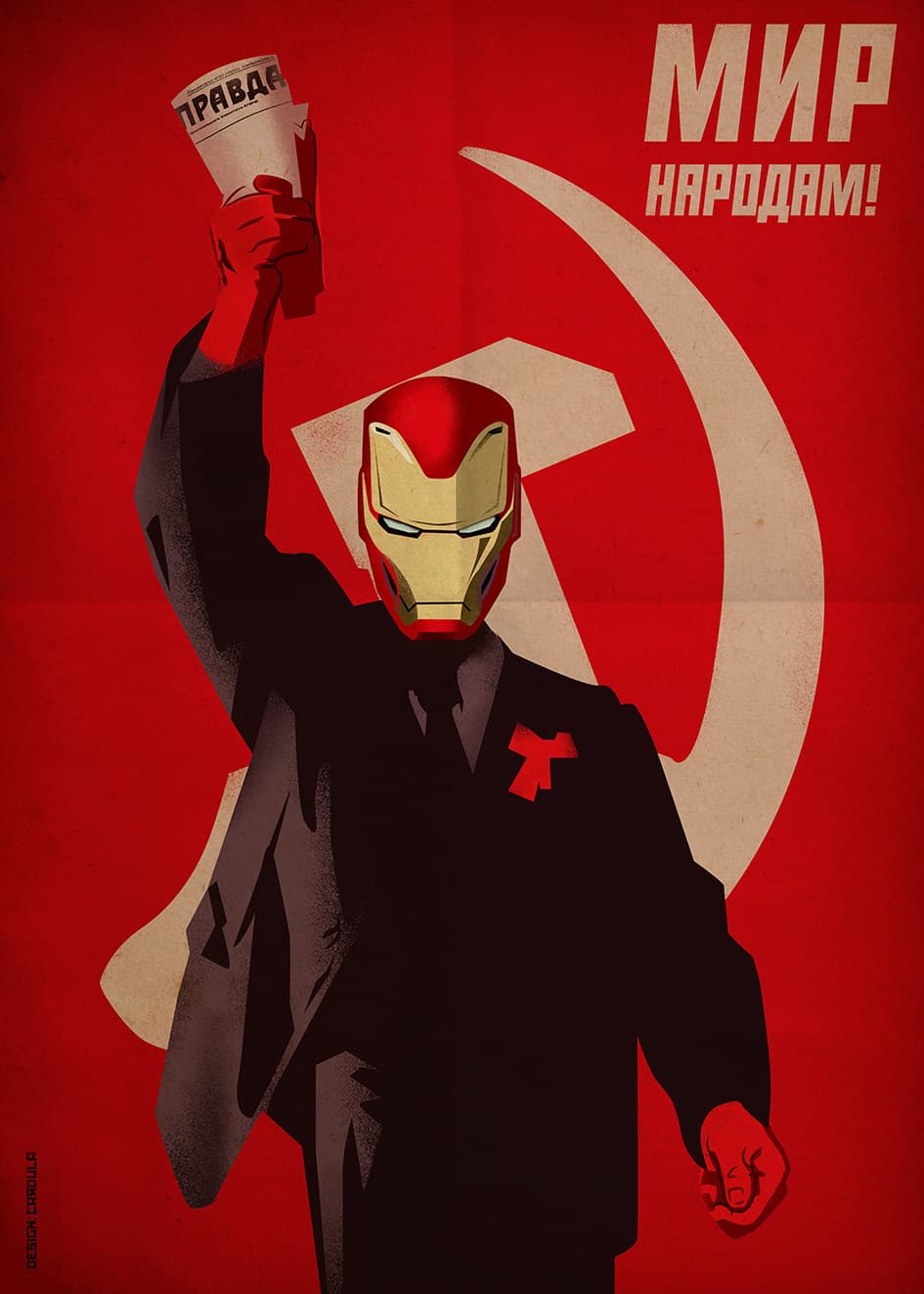 superheroes carteles sovieticos iron man (8)