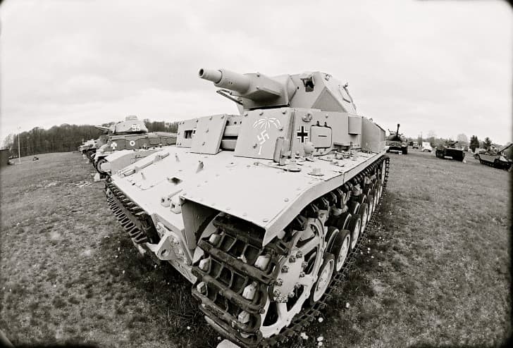 Tanque de guerra Panzer III de las Afrika Korps