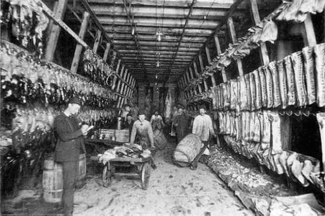 industria de la carne en chicago 1906
