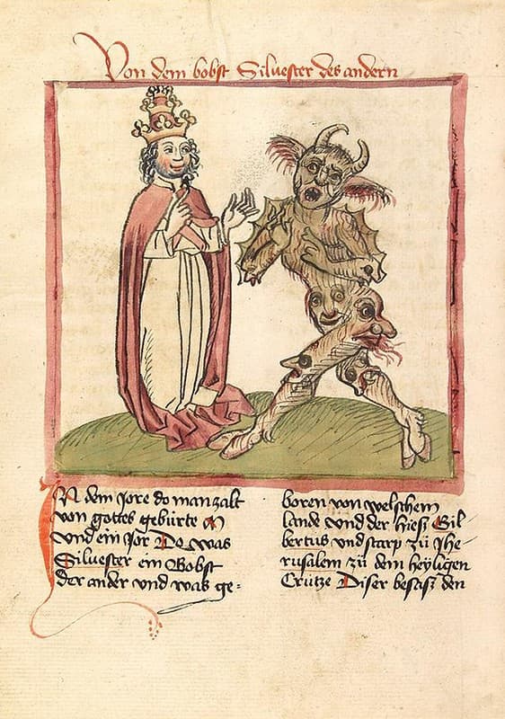 1460 pacto con el diablo Papa Silvestre II