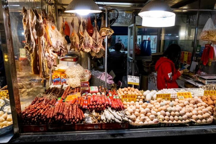 Wuhan mercado de carnes