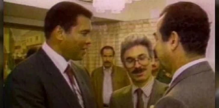 encuentro entre Muhammad Ali y Saddam Hussein