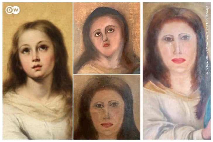 restauracion cuadro virgen maria Bartolome Esteban Murillo