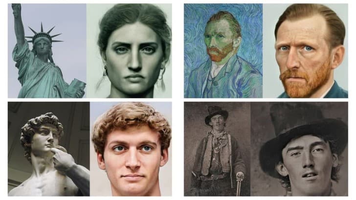 retratos realistas de famosos del pasado(1)