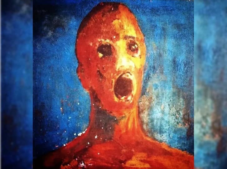 El hombre angustiado pintura(1)