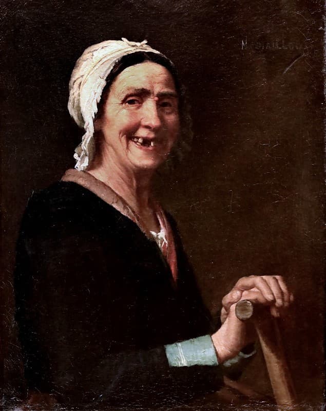 Narcisse Chaillou retrato de enfermera