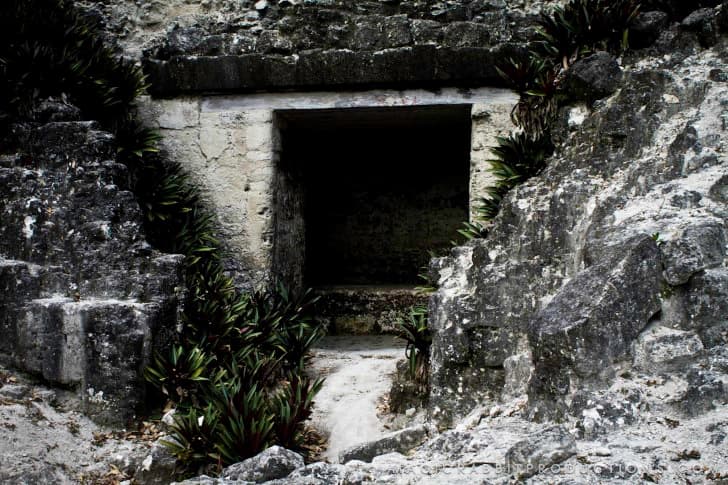 Sistema de coleccion agua pluvial en Tikal