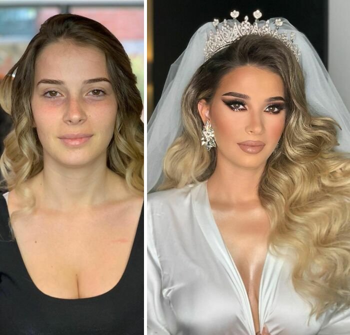 novias antes y despues del maquillaje bodas (11)