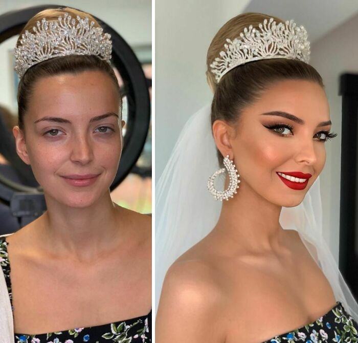 novias antes y despues del maquillaje bodas (13)