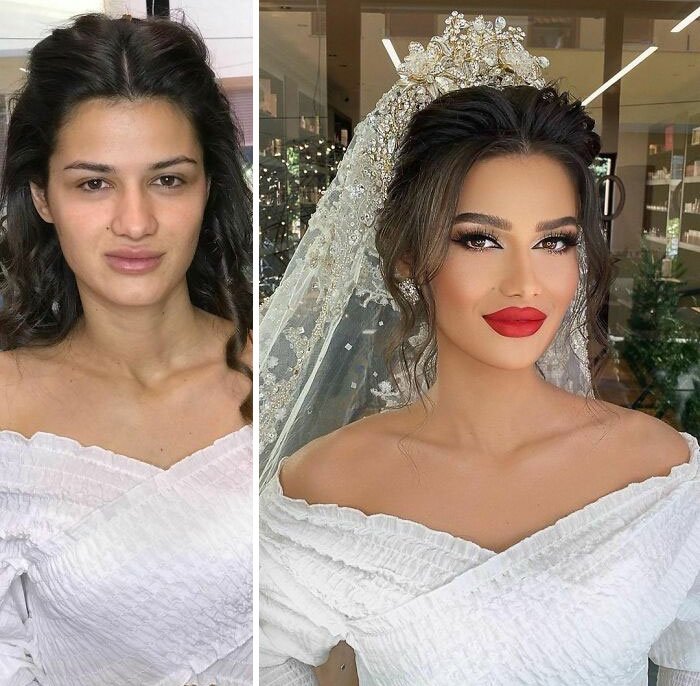 novias antes y despues del maquillaje bodas (4)