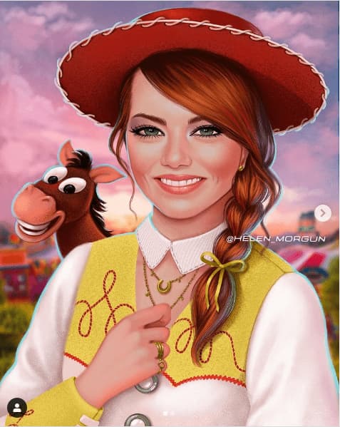 Emma Stone como Jessie de Toy Story