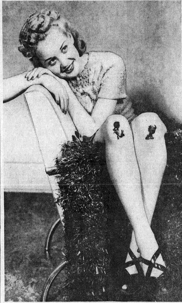 diseños en las rodillas moda 1920
