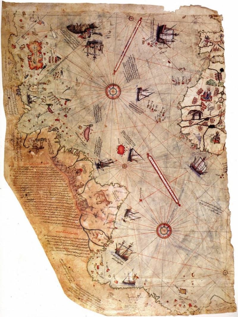 Mapa de Piri Reis Fragmento