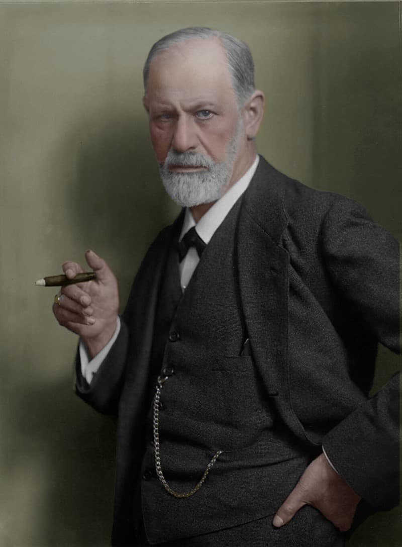 Sigmund Freud foto a color