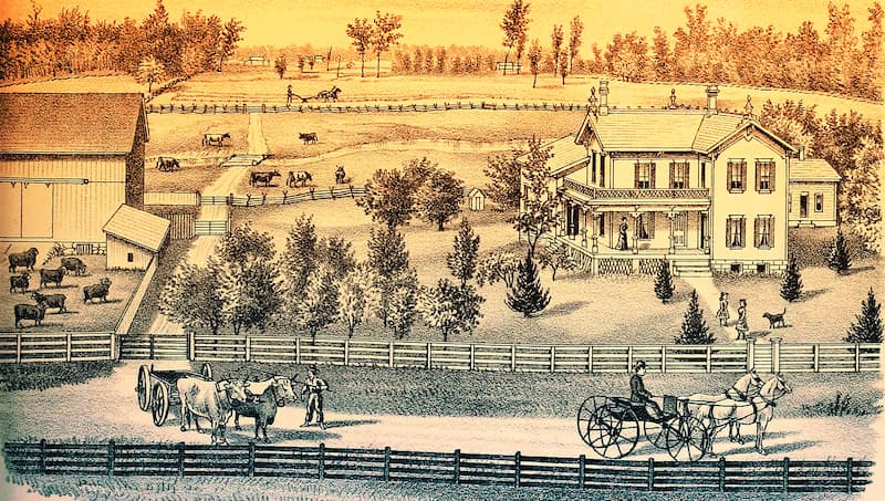 granja en 1800