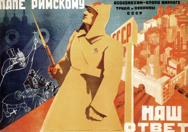 propaganda de los sovieticos contra la religion
