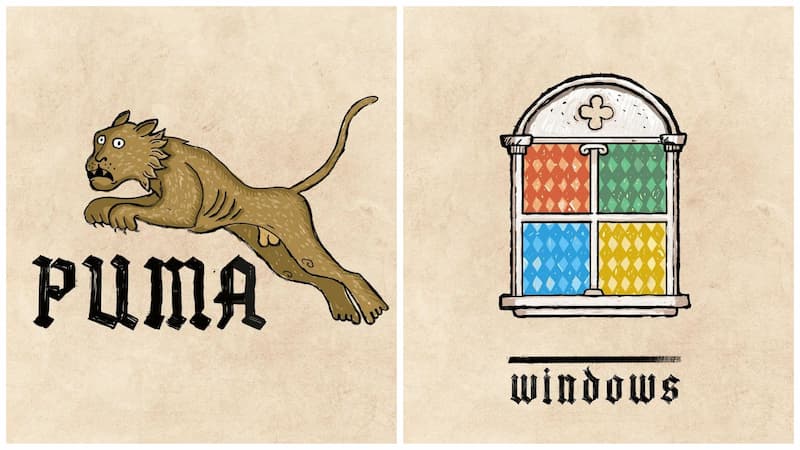 logos populares como marcas medievales(1)