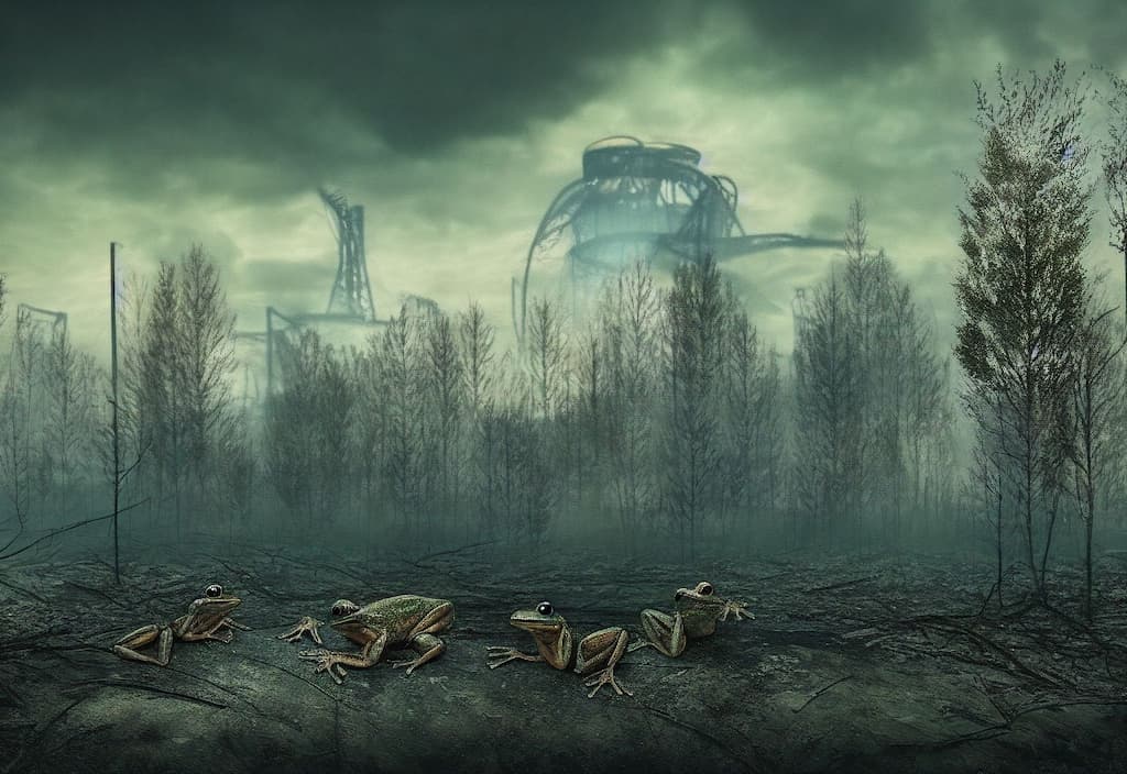 Ranas oscuras muestran la selección natural en Chernóbil(2)