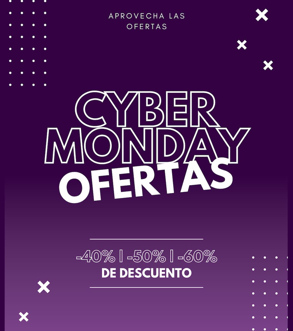 Cyber Monday Minimalista Morado