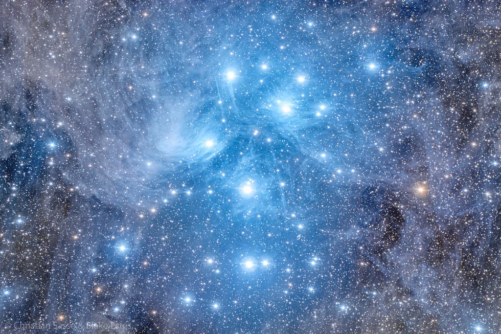 Cúmulo estelar de las Pléyades(1)